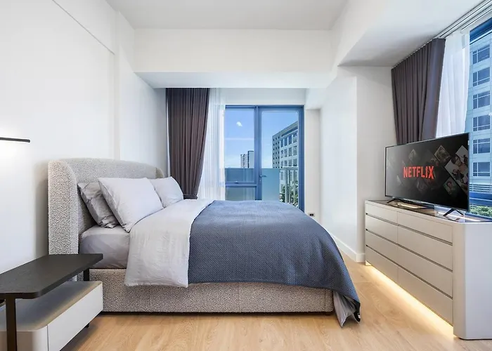 1br - 38 Park Ave It Park 60m2 - Balcony - 300 Mbps Lägenhet Cebu